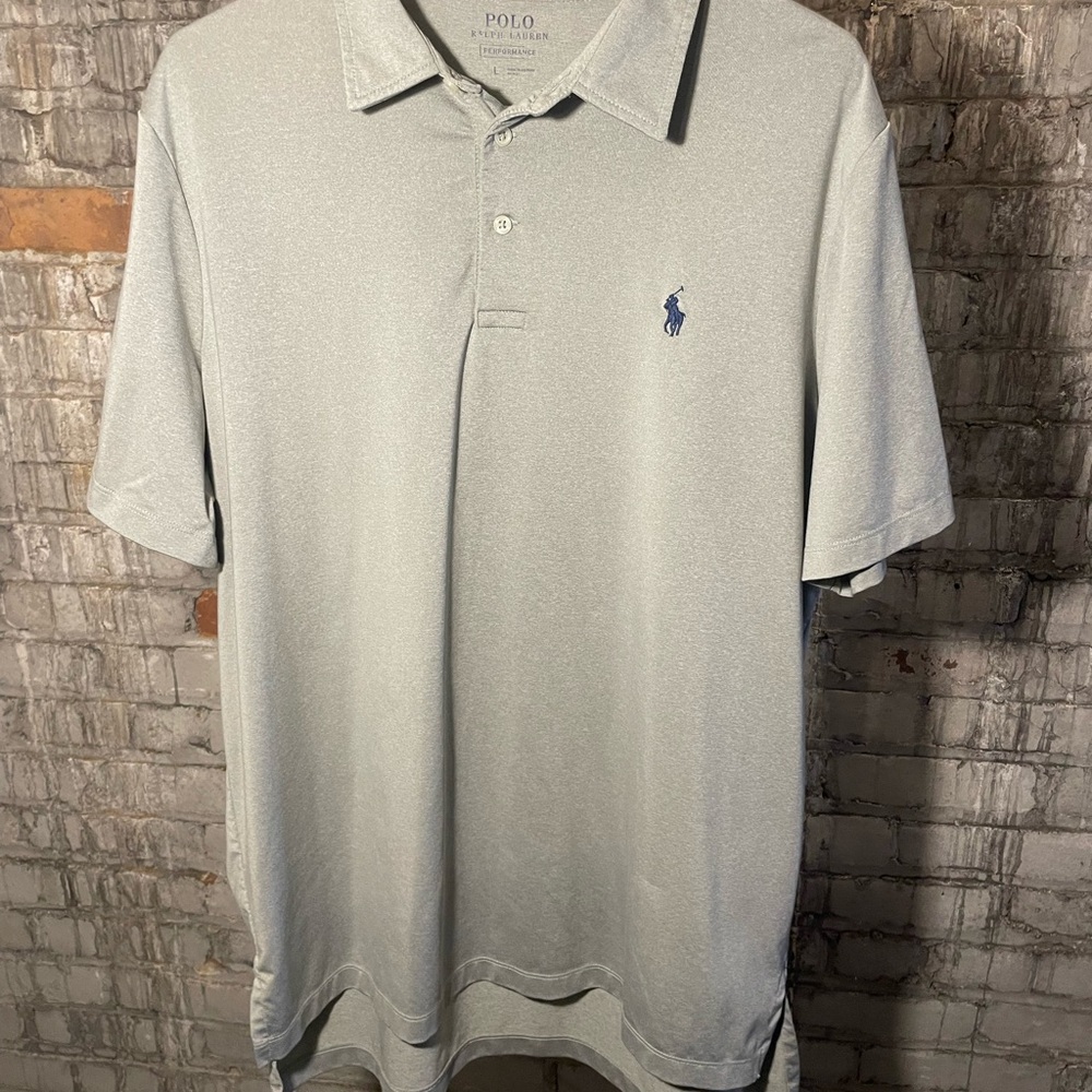 Ralph Lauren Gray Polo Shirt Classic Design